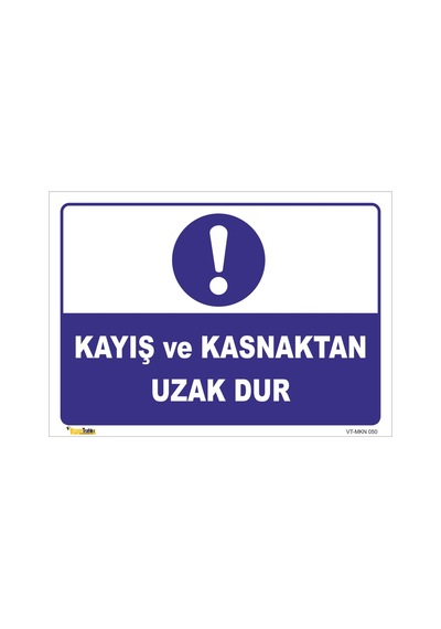 Kayış Ve Kastanktan Uzak Dur - Isg Levhası 70x100 Cm Galvaniz Saç 0,4 Mm