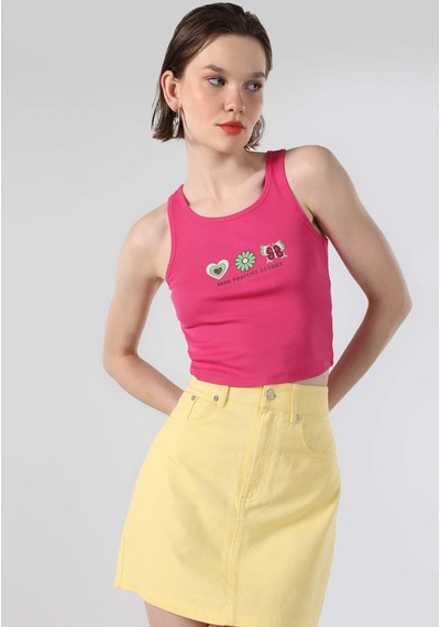 Colin's Colins Regular Fit Kadın Pembe Atlet Cl1063762 Q1.v2 Pfs Fuchsia
