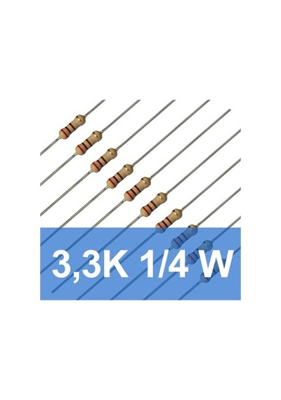 3.3K 1/4W Direnç (10 Adet)