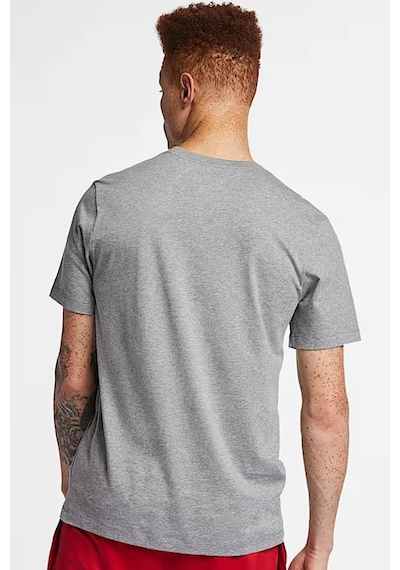 Nike Jordan Jumpman Vertical Air Stretch Crew Tee Erkek Logolu Tişört Gri Gri