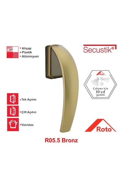 Roto Swing Pencere Kolu Bronz