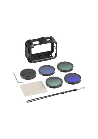 Smallrig - 6374 Djı Osmo Action 6 İçin Kamera Kafesi Kiti Ve Filtre Seti