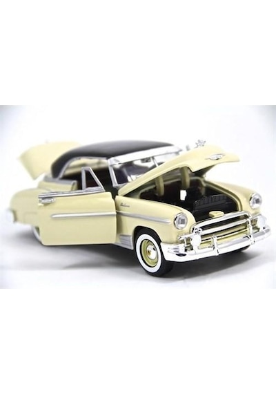1950 Chevrolet Bel Air 1 24 Ölçek Diecast Krem