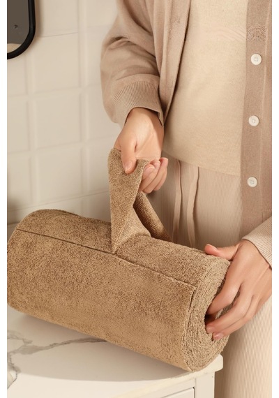 Çok Amaçlı Rulo Mikrofiber Temizlik Bezi 30x30 75 Yapraklı Kahverengi Kahverengi