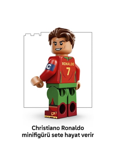 LEGO® Editions Cristiano Ronaldo – Unutulmaz Futbol Anları 43012 - 10 Yaş ve Üzeri Çocuklar için Dekoratif Futbol Modeli Yapım Seti (490 Parça)