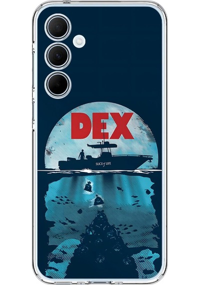 Samsung Galaxy A35 Uyumlu Şeffaf Kılıf Dexter Tasarımlı