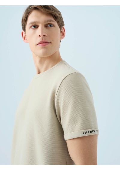 Loft Regular Fit Taş Erkek T-shirt Lf2039564 Taş
