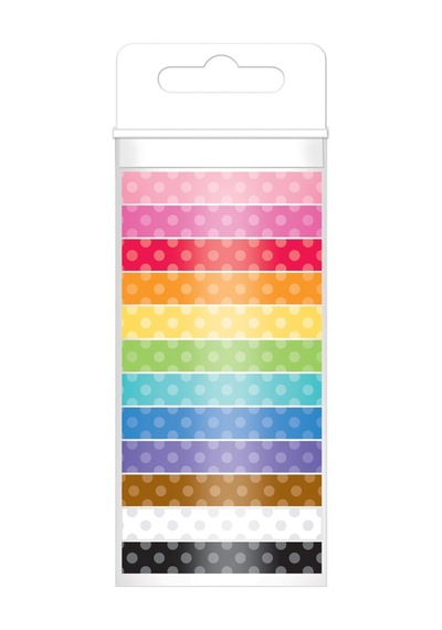 Doodlebug 4802 Monokromatik Washi Bant 12 Paket , 8 Mm X 12 Yd Diğer