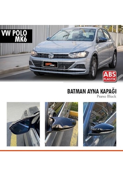 Otoçizgi Vw Polo Mk6 Yarasa Ayna Kapağı Piona Black 2018 ve Sonrası Otoçizgi