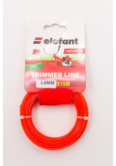 Elefant Tırpan Misinası Motorlu Tırpan Yıldız Misina 1,6mm X 15 Metre