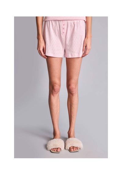 Defacto Regular Fıt Kısa Kollu 2li Açık Pembe Şortlu Pijama Takımı H6955ax26smpn648 Pembe-pn648