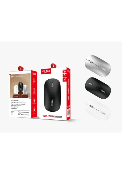 Yılıma Qs-215 Kablolu Mouse Bt+2.4ghz Wıreless Mouse