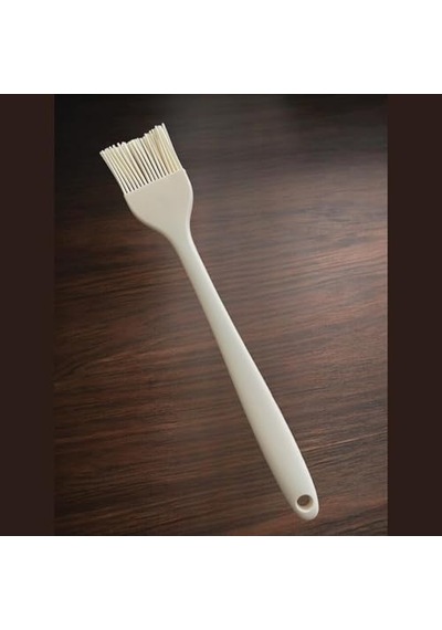 Silikon Yumurta Ve Yağlama Fırçası Büyük Boy- 27 Cm Krem Renkli Özel Seri