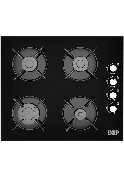 Exep EO320 - ED401 Siyah Cam Ankastre Set