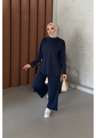 Riella Butik Ravel Tesettür Takım Lacivert