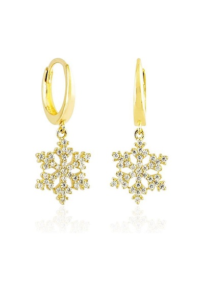 Sembol Gold Kartanesi Altın Sallantılı Küpe 14k Gold