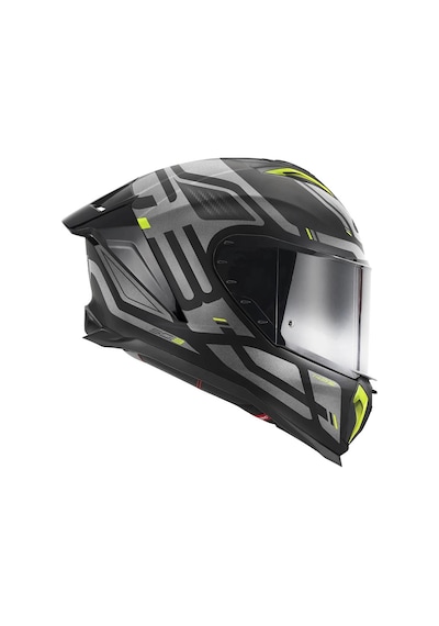 Gıvı 50.3 Quasar Mat Siyah-tıtanıum-neon Sarı Kask Neon Sarı