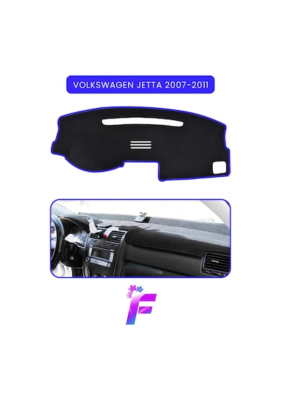 Volkswagen Jetta 2007-2011 Torpido Örtüsü Güneşten, Isıdan, Çatlamadan Korur Tam Uyum C17