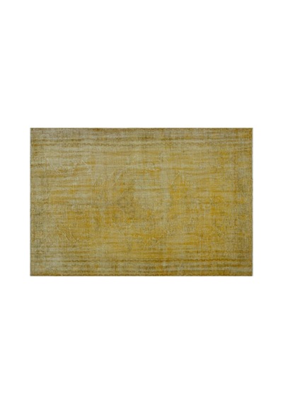 El Dokuması Vintage Yün-pamuk Sarı Halı 24299 193 X 280 Cm