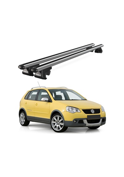 Venüs Volkswagen Polo Cross 2006-2009 Uyumlu Gri Ara Atkı Port Bagaj Tavan Barı