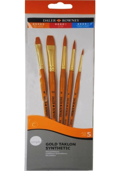 Simply Gold Taklon Sentetik 5'li Fırça