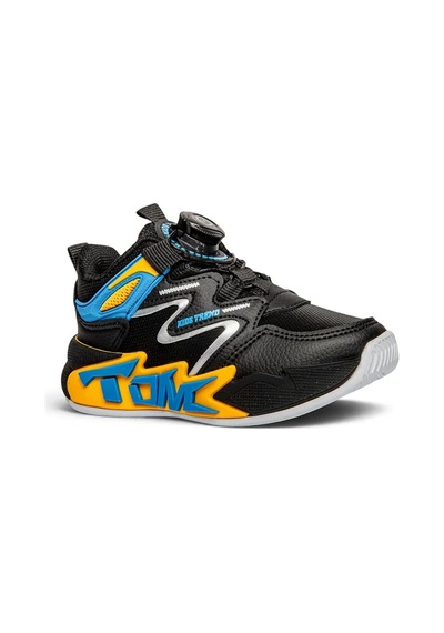 Tuğba Ortopedi T34 Çocuk Okul Öncesi Işıklı Rahat Sneaker Siyah/sarı