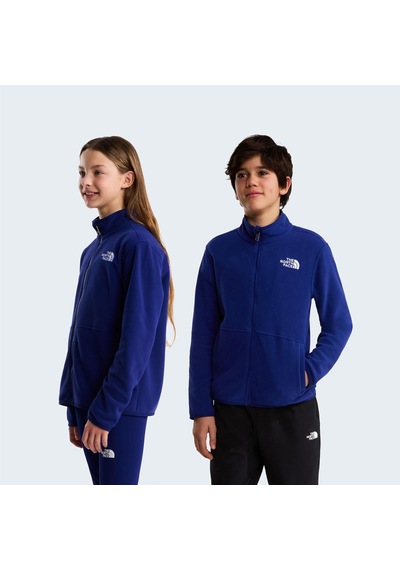 The North Face Teen Glacıer Fz Zıp In Jacket Unisex Genç Çocuk Ceket Nf0a8f8anlv1 Mavi