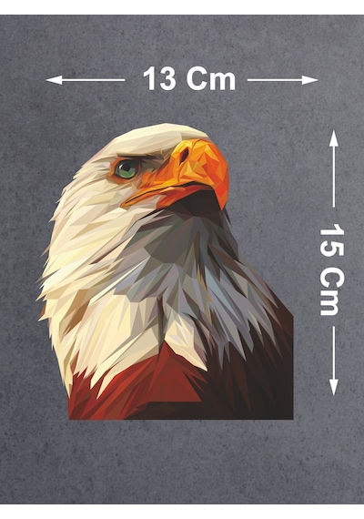 Kartal Eagle Karakartal Beşiktaş Sticker Araba Oto Motosiklet Karavan Sticker 00280 15x13 Cm
