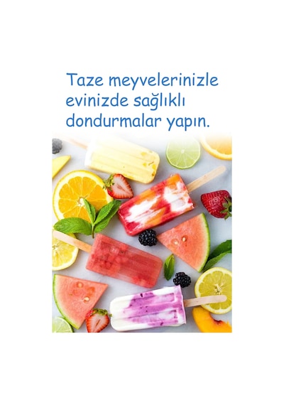Meybuz Dondurma Kalıbı 4'lü Dondurmalık Pratik Dondurma Şekillendirici Renkli Çubuklu Buz Yapma Kabı Diğer