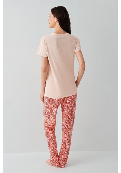 Arnetta Kadın Pembe Pijama Takım Pembe