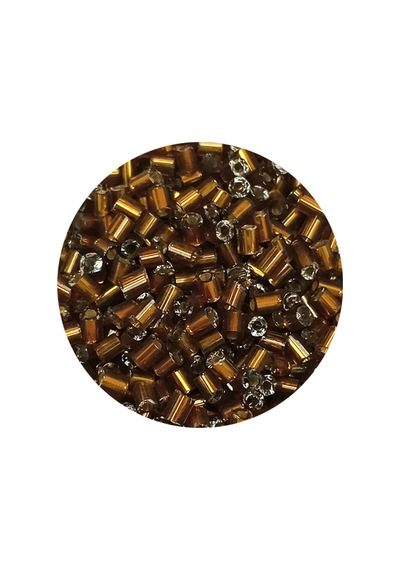 Kesme Cam Boncuk 2mm - 60 Gram - Koyu Kahverengi - Bnc372