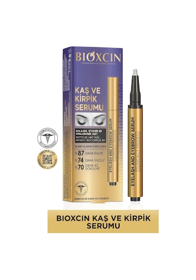Bioxcin Kolajen Ve Hyaluronik Asit İçerikli Kaş Ve Kirpik Serumu 3 Ml 0