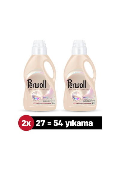 Hassas Bakım Sıvı Çamaşır Deterjanı Açık Renkler 1485 Ml 2'li Set 54 Yıkama