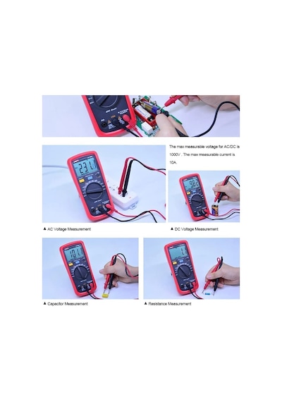 Unı-t Ut136c+ Multimeter Digital Multimeter Tester Ac Dc Voltmeter Ammeter Ohm Capacitance Hfe Diode/transistor Tester