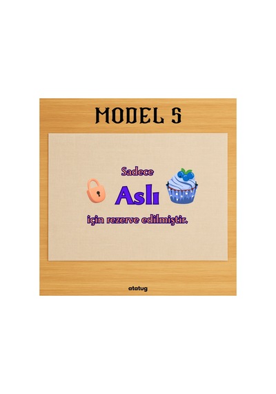 Cupcake Detaylı İsme Özel Beslenme Örtüsü / Amerikan Servis 28x40 Cm Çok Renkli