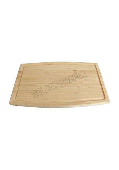 Doğal Ahşap Sunum Tabağı Dış Bükey Ahşap Sunumluk Beyaz Çam Boy:38cm En:25cm