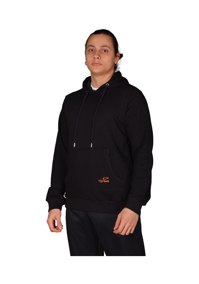 Joma Sweat Hoody Begin M - Erkek Pamuklu Siyah Sweatshirt - 42223 Siyah