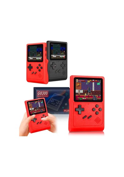 Glr Gb300 Oyun Konsolu Nostaljik Gameboy 7 Simülatör 6000+ Oyun Hd 3 İnç - Siyah