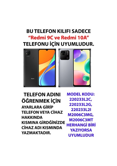 Redmi 9c / 10a Uyumlu Mustafa Kemal Atatürk Kolajları Baskılı Silikon Kılıf
