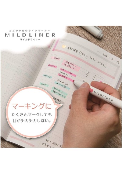 Zebra Mildliner Brush Fırça Uçlu Fosforlu Kalem 5'li Set N11.10754