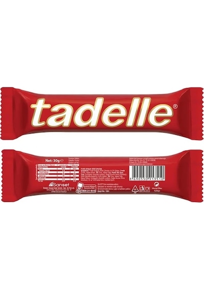Tadelle Fındık Dolgulu Sütlü Çikolata 20'li 6 x 30 G