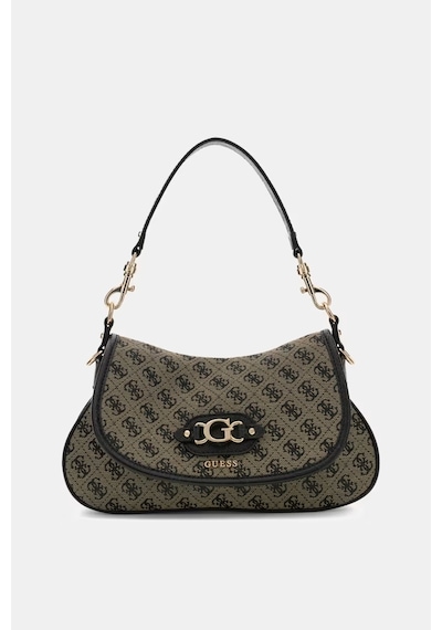 Guess Samantha Logo Kadın Omuz Çantası Hwjt2313190 Siyah
