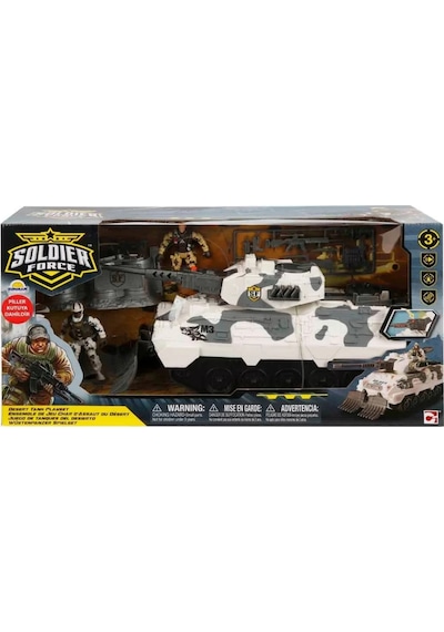 Mey İthalat Sesli Ve Işıklı Soldier Force Kar Tankı Oyun Seti