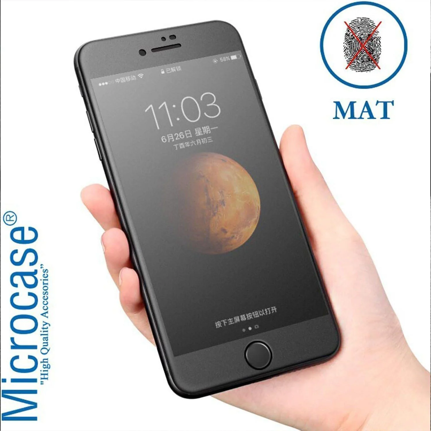 Microcase Oneplus 13t Tam Kaplayan Çerçeveli Mat Cam Koruma - Al3124