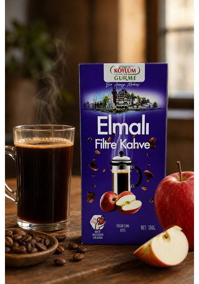 Köylüm Gurme Elmalı Filtre Kahve 100 Gr Öğütülmüş