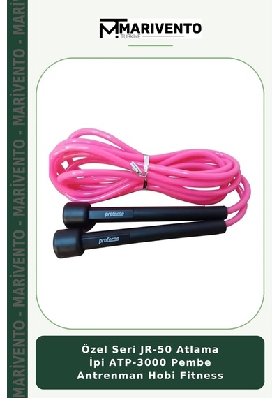 Özel Seri Jr-50 Atlama İpi Atp-3000 Pembe Antrenman Hobi Fitness
