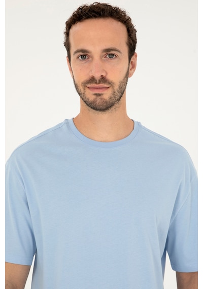 U.S. Polo Assn. Erkek Comfort Fit Bisiklet Yaka Açık Mavi Tişört 50294216-VR003 U.S. Polo Assn. Erkek Comfort Fit Bisiklet Yaka Açık Mavi Tişört 50294216-VR003