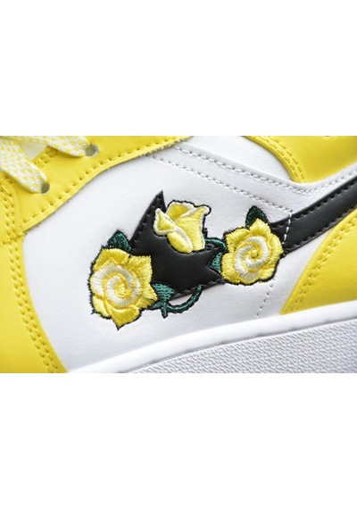 Nike Jordan 1 Mid Dynamic Yellow Floral (Gs) Av5174-700-38