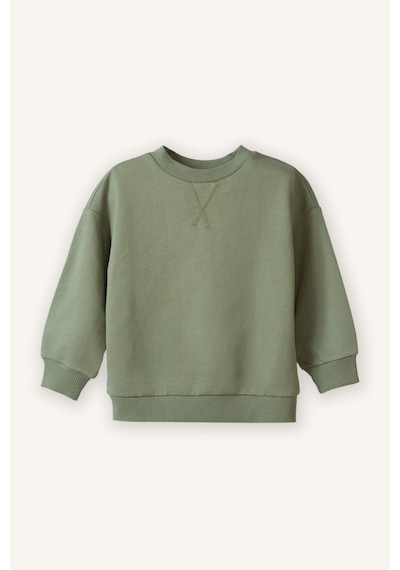 Defacto Erkek Bebek Bisiklet Yaka Basic Düz Sweatshirt A7343a526spkh434 Haki-kh434