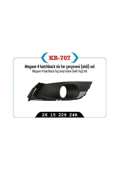 Sis Far Çerçevesı Kapağı Sol Sisli Megane Iv Sedan Model
